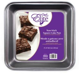 Moule à gâteau 8 po x 8 po antiadhésif Chef Elite