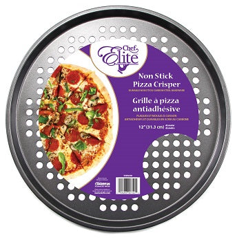 Plaque à pizza 12 po antiadhésive Chef Elite