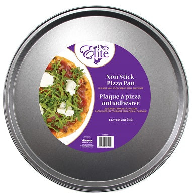 Plaque à pizza 13,5 po antiadhésive Chef Elite