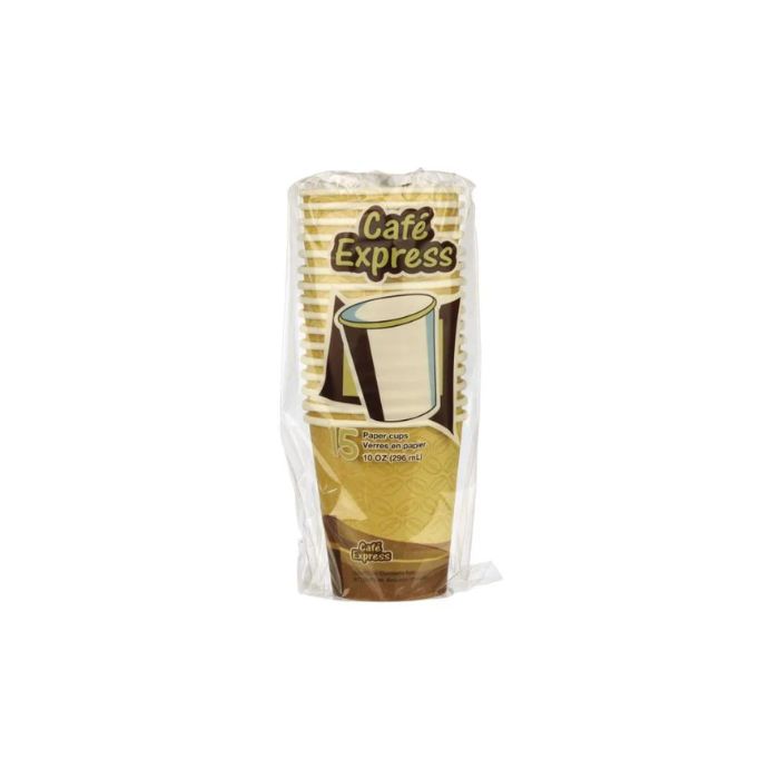 Verre à café en carton 296 ml Café Express (paquet de 15)