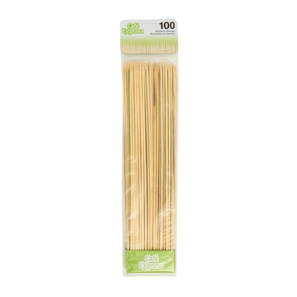 Brochette en bambou 12 po (paquet de 100)