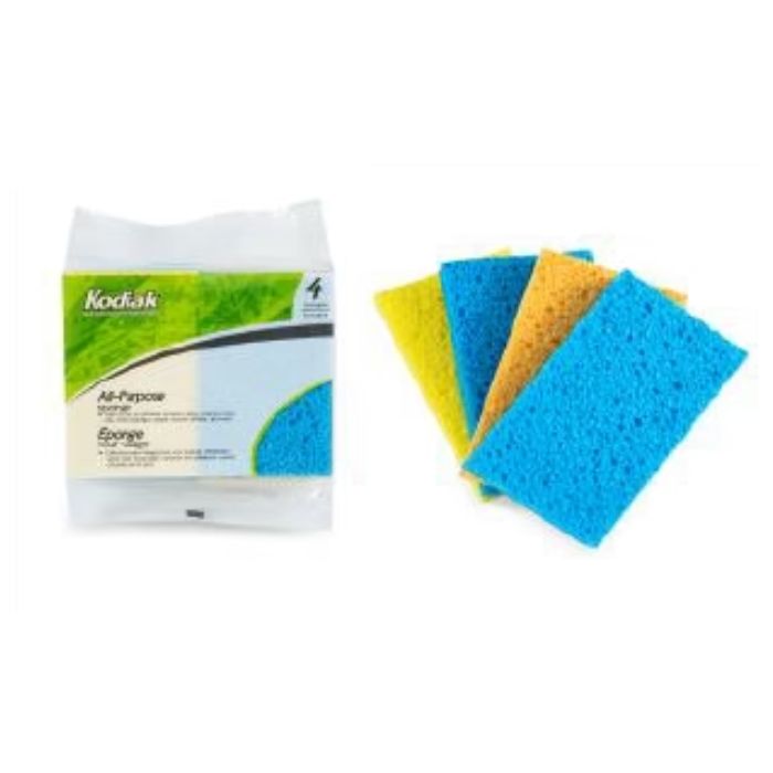 Éponge en cellulose rectangle (paquet de 4)