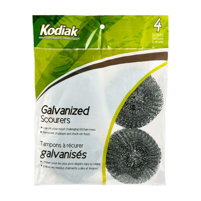 Récureur en acier galvanisé (paquet de 4)