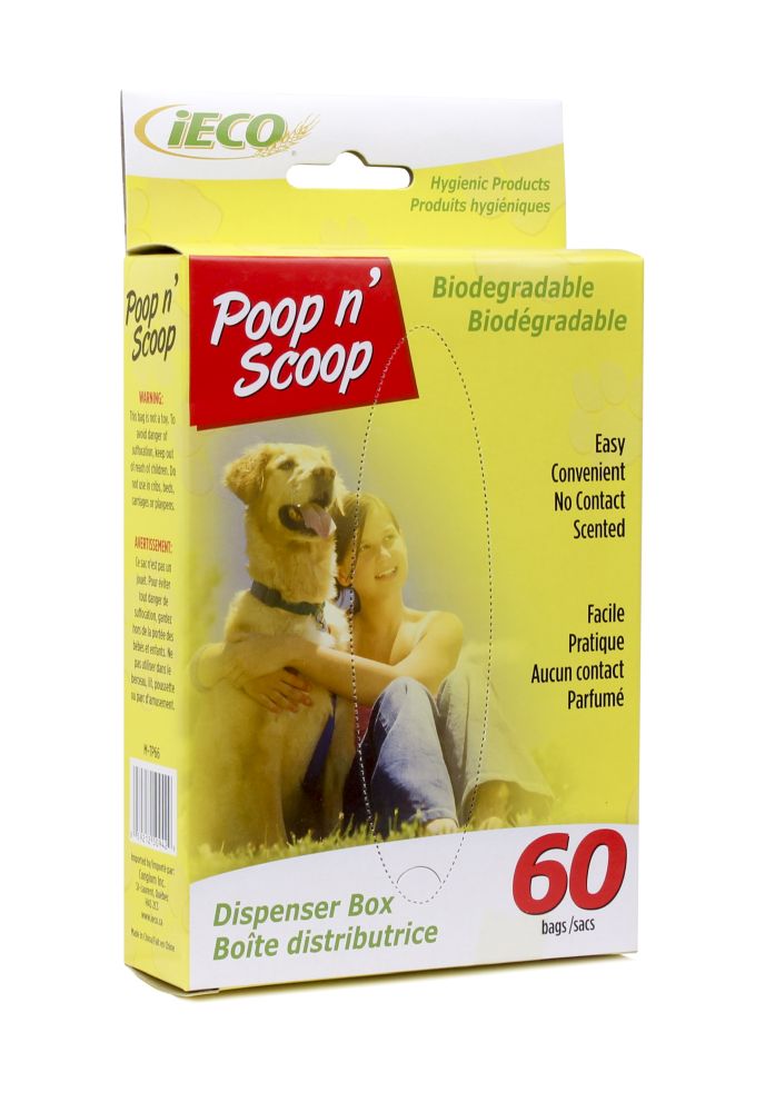 Sac biodégradable pour excréments (paquet de 60)