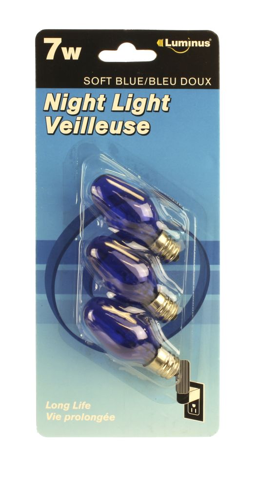 Ampoule incandescente pour veilleuse 7W (paquet de 3)