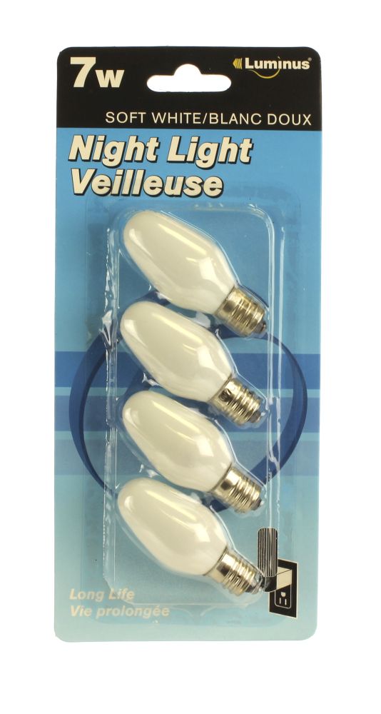 Ampoule incandescente pour veilleuse 7W (paquet de 3)