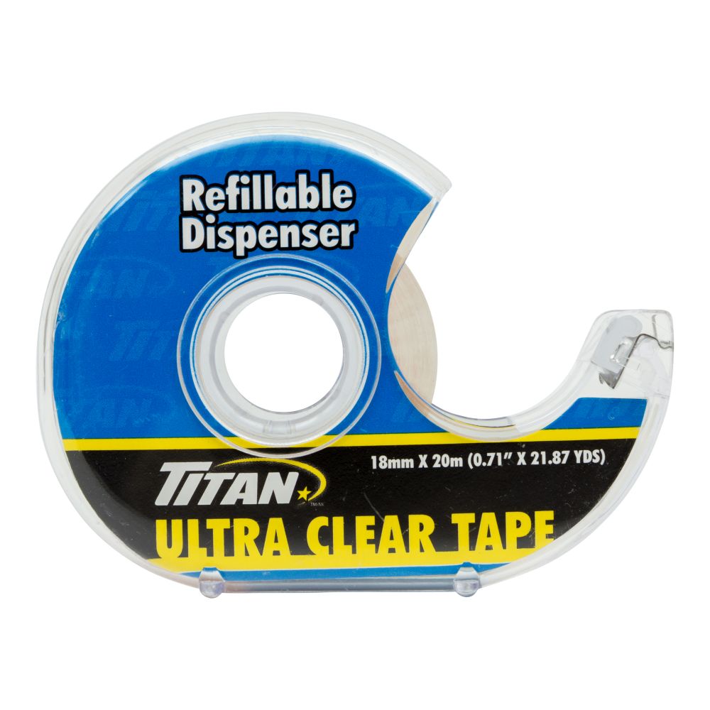 Ruban adhésif ultra clair Titan 18 mm x 20 m