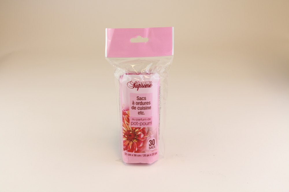 Sac à ordures 20 po x 22 po parfum Club Suprême (paquet de 30)