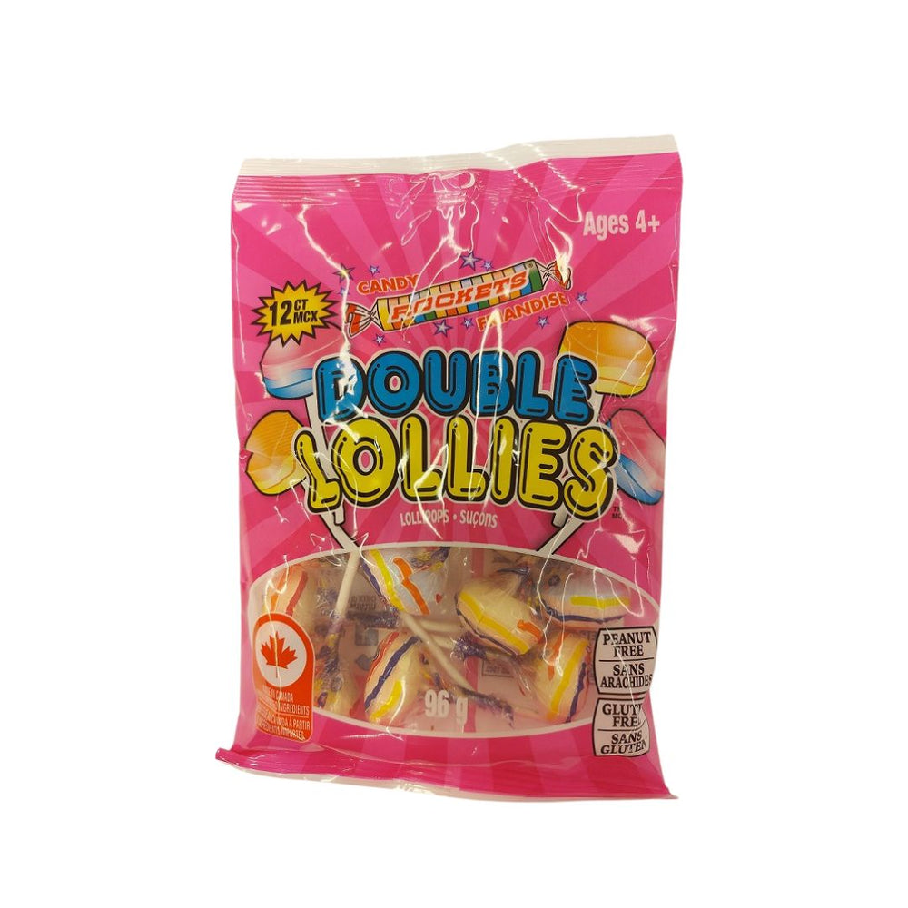 Suçons Double Lollies 96 g (paquet de 12)