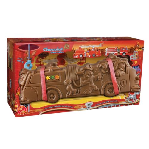 Chocolat au lait 400 g camion de pompier