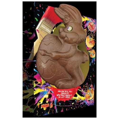Chocolat au lait 400 g lapin peintre d'oeuf