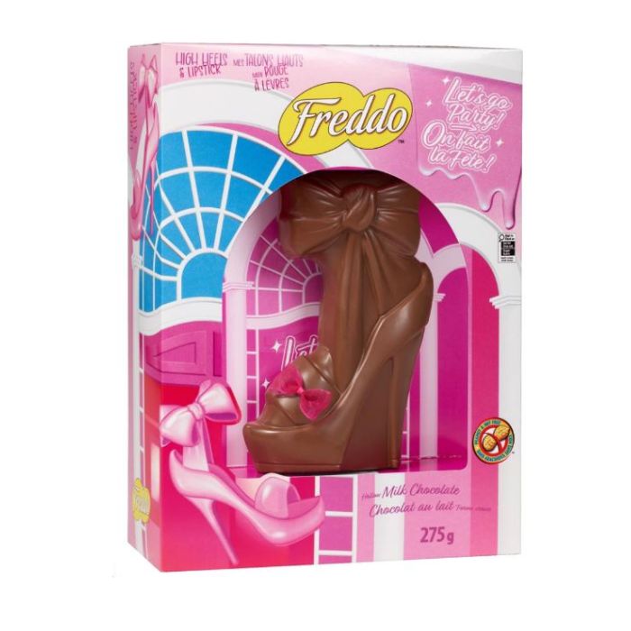 Chocolat au lait 275 g talons haut et rouge à lèvres