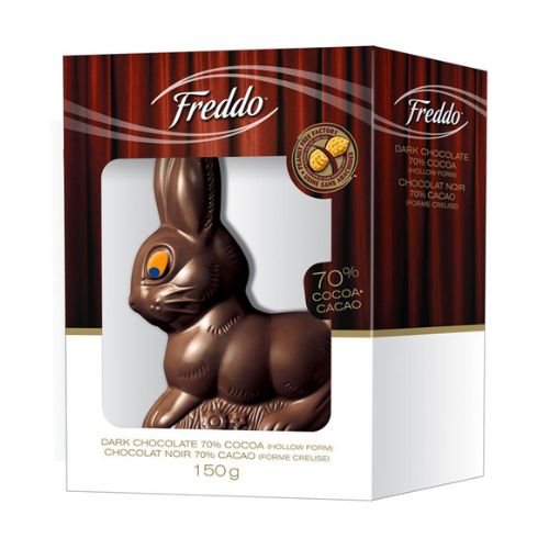 Chocolat noir 70% cacao 150 g lapin Freddo