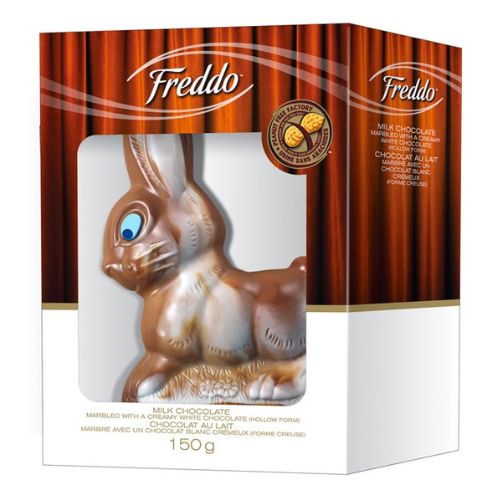 Chocolat au lait 150 g marbré chocolat blanc lapin Freddo