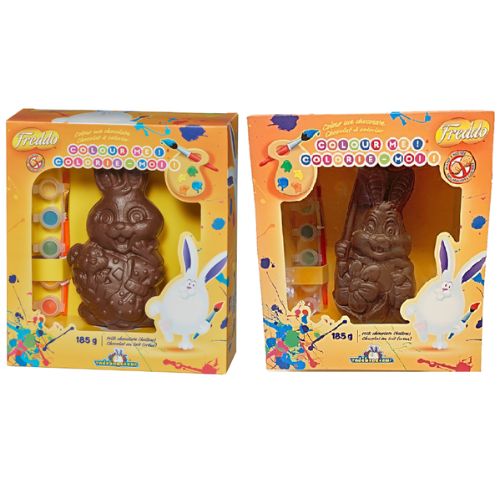 Chocolat au lait 185 g lapin à colorier