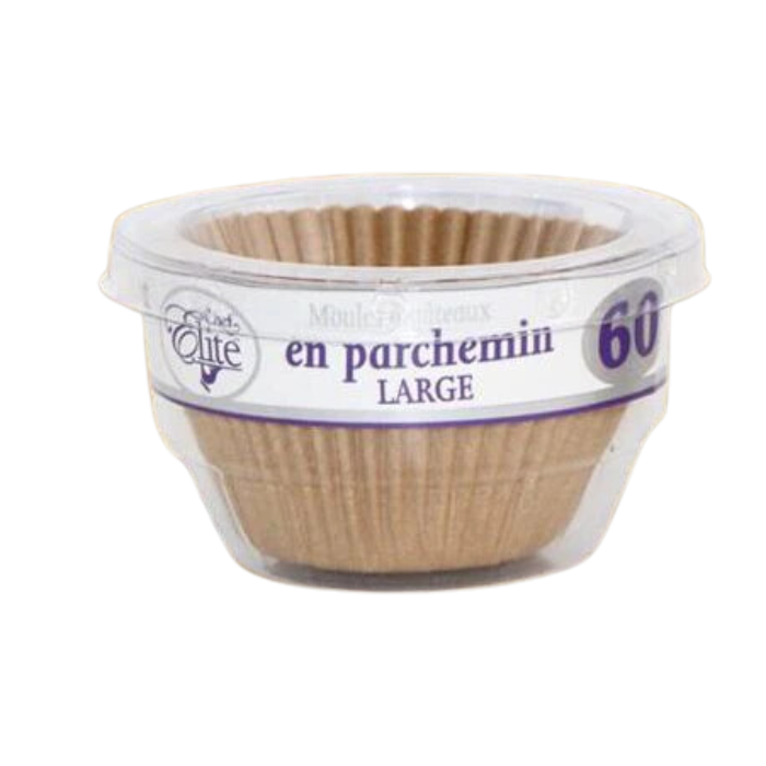 Papier à muffin en papier parchemin large Chef Elite (paquet de 60)