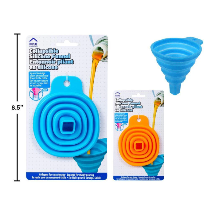Entonnoir en silicone pliable