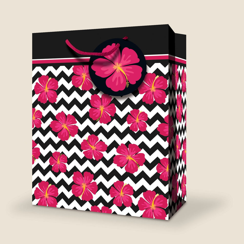 Sac cadeau petit 6 po x 5 po floral