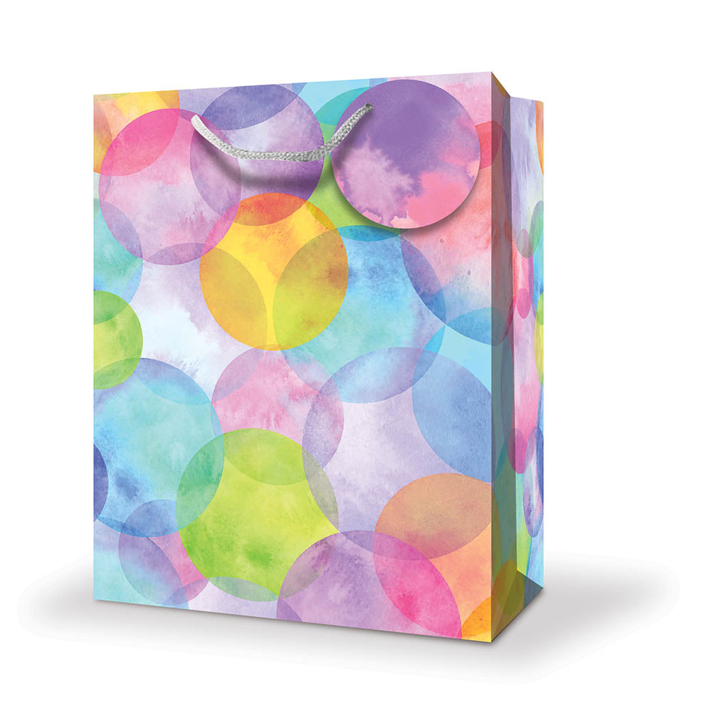 Sac cadeau petit 6 po x 5 po ballons colorés