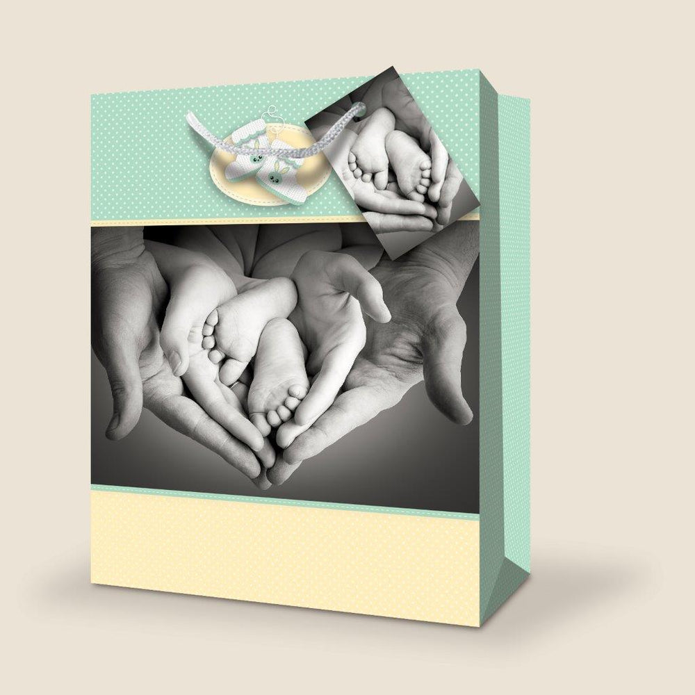 Sac cadeau moyen 7 po x 9 po petite famille