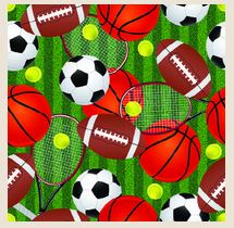 Papier d'emballage 30 po x 96 po ballons de sport