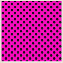 Papier d'emballage 30 po x 96 po rose à pois noir