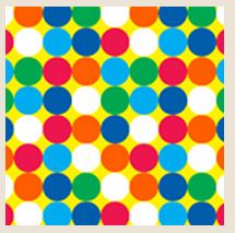 Papier d'emballage 30 po x 96 po ronds colorés
