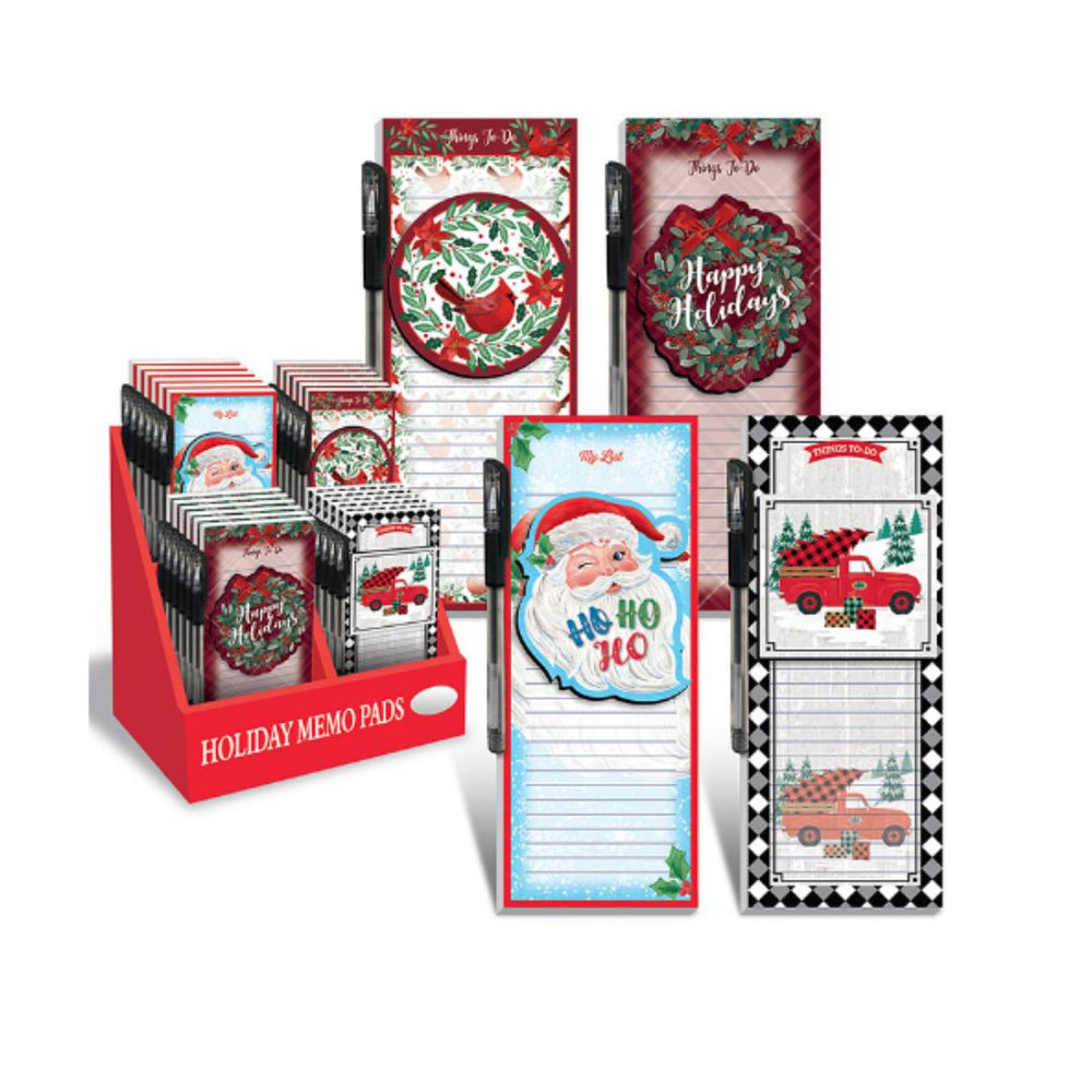 Bloc-notes magnétique et stylo de Noël