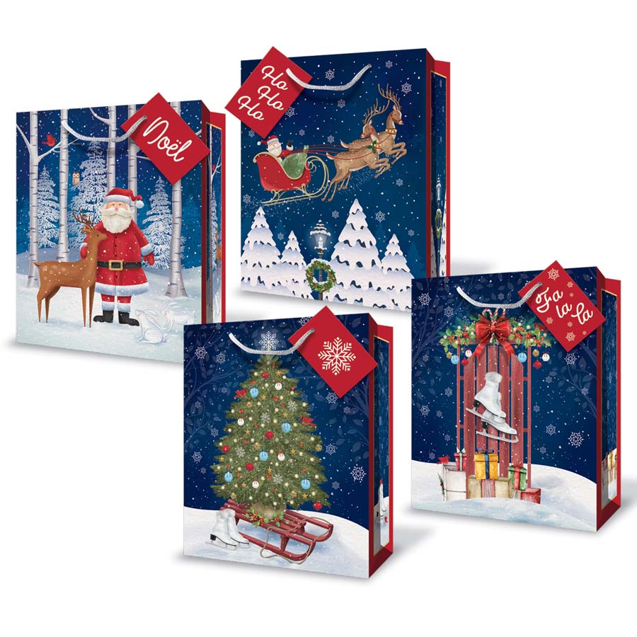 Sac cadeau jumbo image de Noël