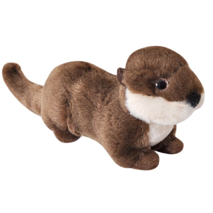Peluche 7 po bébé loutre de rivière