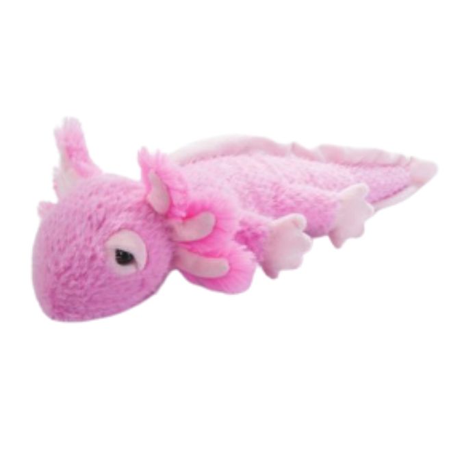 Peluche écologique axolotl