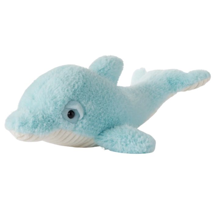 Peluche 19 po dauphin bleu pâle