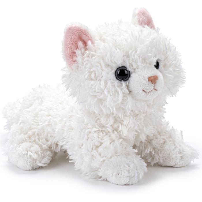 Peluche 12 po chat blanc
