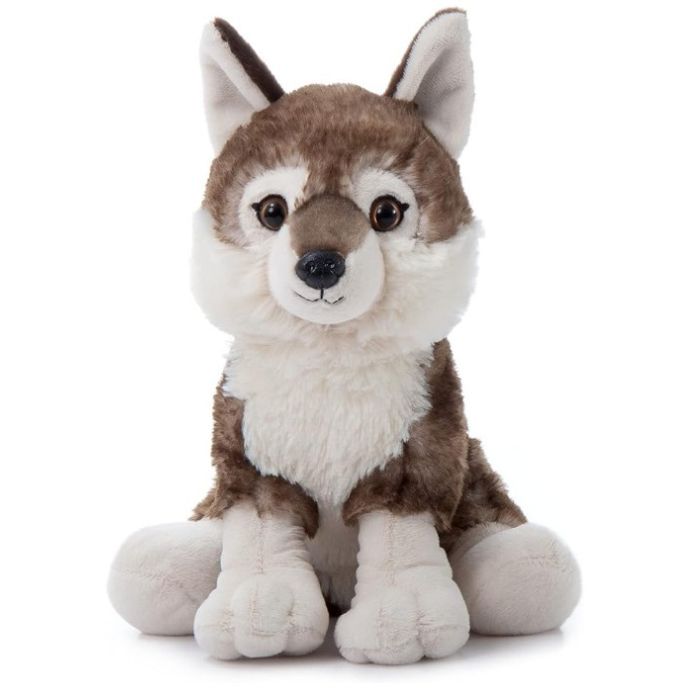 Peluche 12 po loup des bois