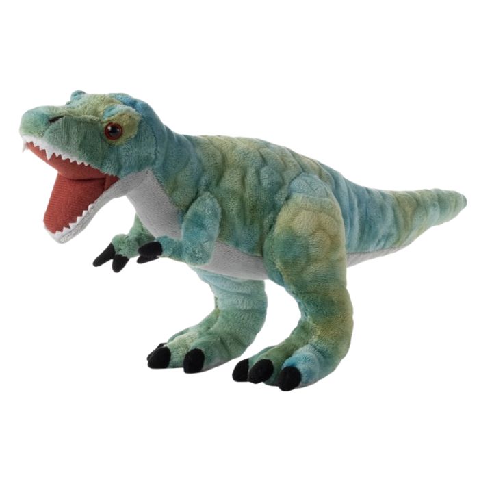 Peluche 15 po dinosaure T-Rex vert