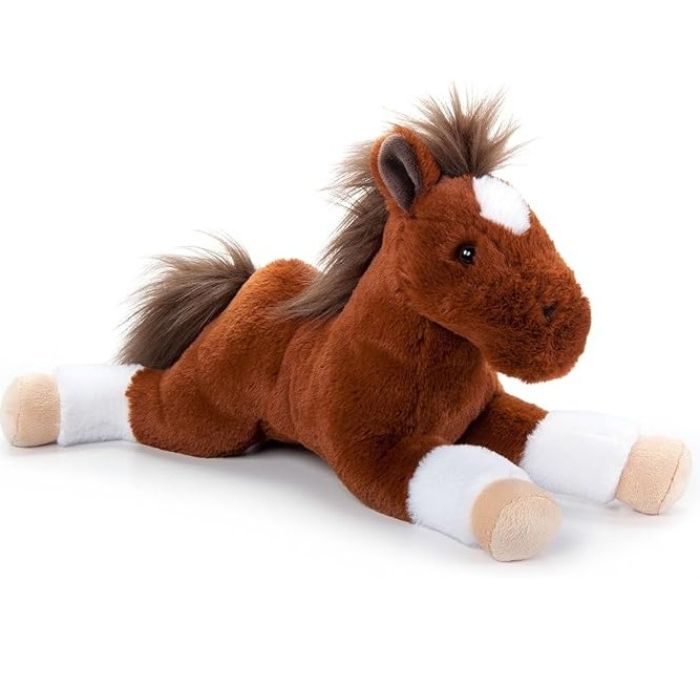 Peluche 16 po cheval brun