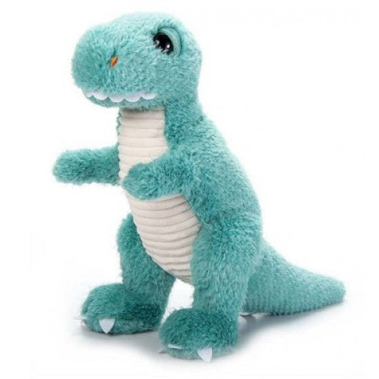 Peluche écologique dinosaure T-Rex aqua
