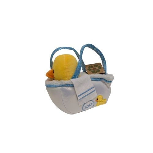 Peluche canard de plastique avec un sac