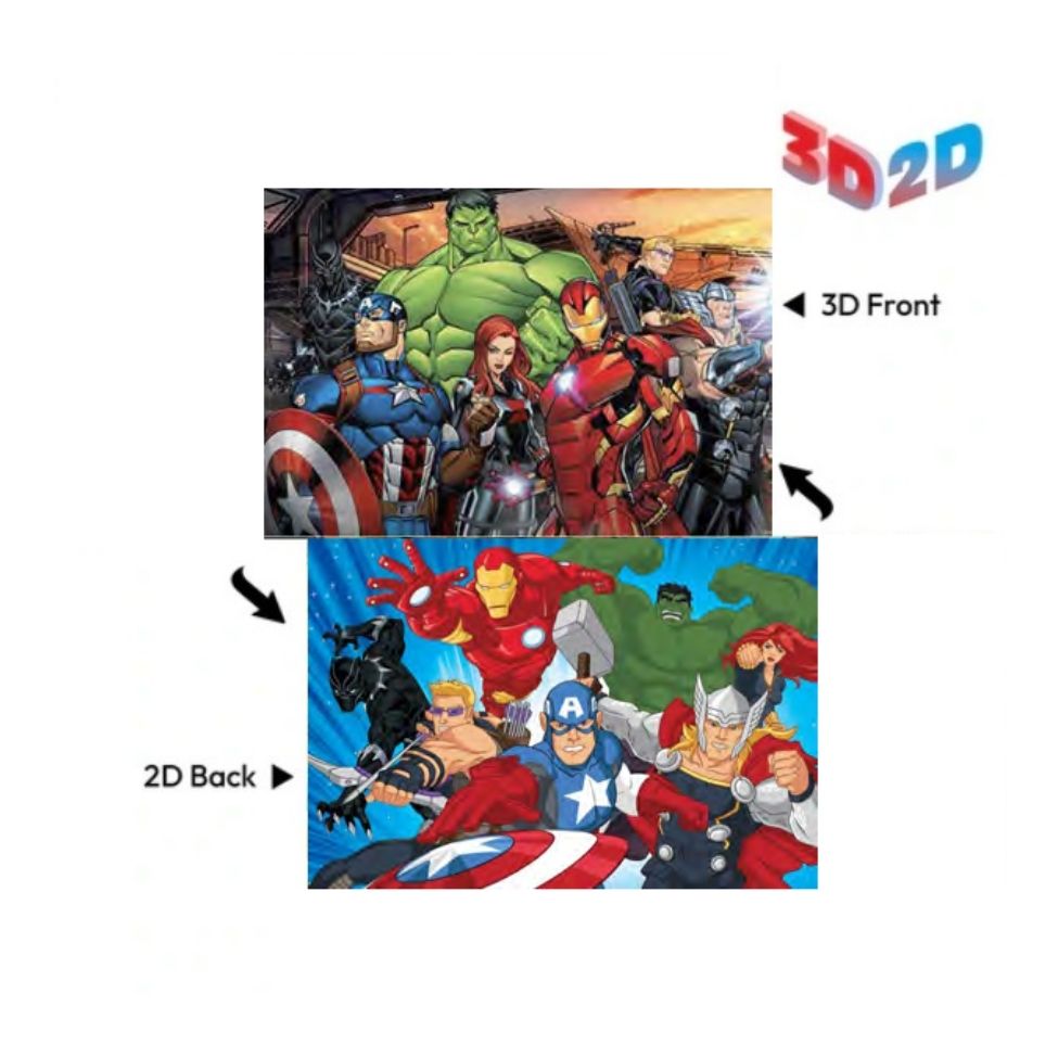 Casse-tête 3D/2D 200 morceaux Avengers
