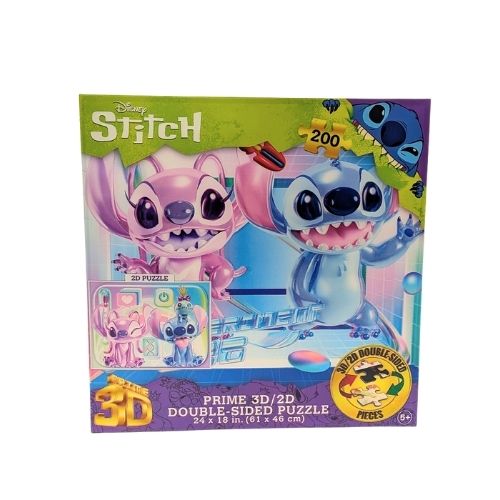 Casse-tête 200 morceaux réversible Stitch et Angel