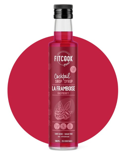 Sirop à cocktail La Framboise 500 ml Fit Cook