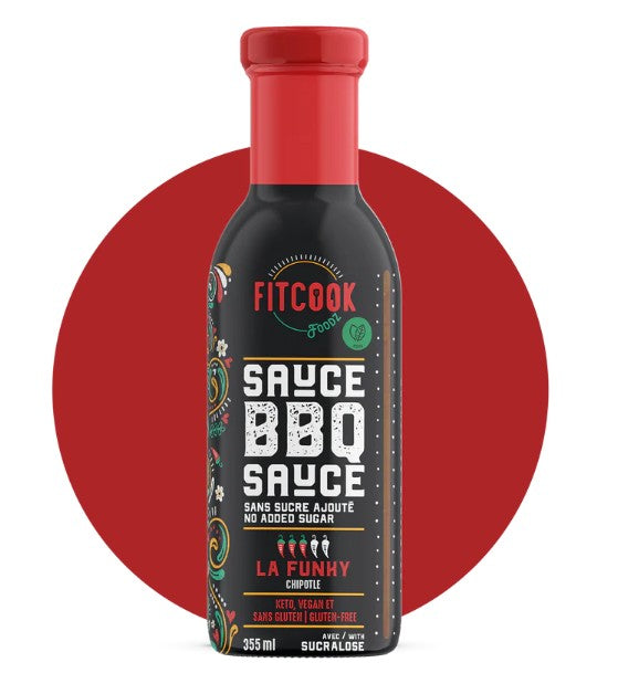 Sauce BBQ chipotle La Funky 355 ml Fit Cook