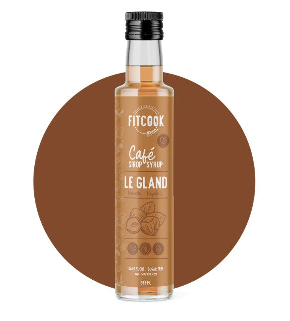 Sirop pour café sans sucre à la noisette Le Gland 500 ml Fit Cook