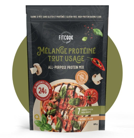 Mélange protéiné nature pour pâte à pizza 525 g Fit Cook