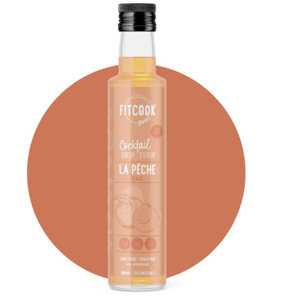 Sirop à cocktail La Pêche 500 ml Fit Cook
