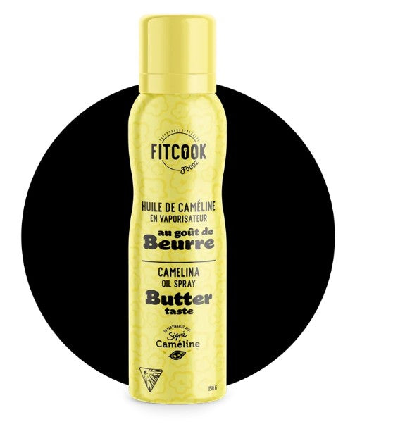 Huile de caméline en vaporisateur 150 g goût de beurre Fit Cook