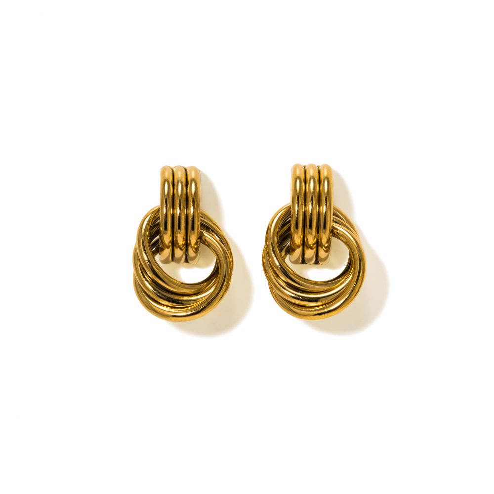 Boucles d'oreilles Maris Knocker - or