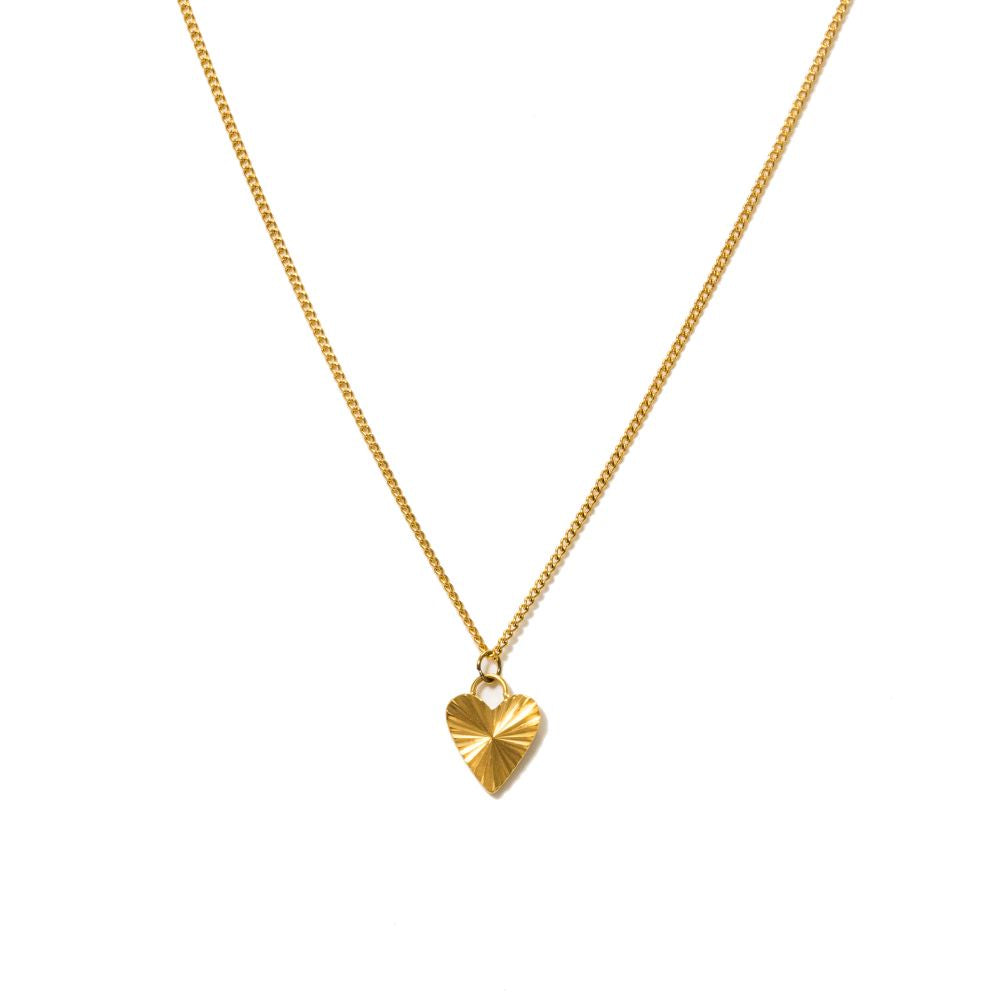 Collier cœur - or