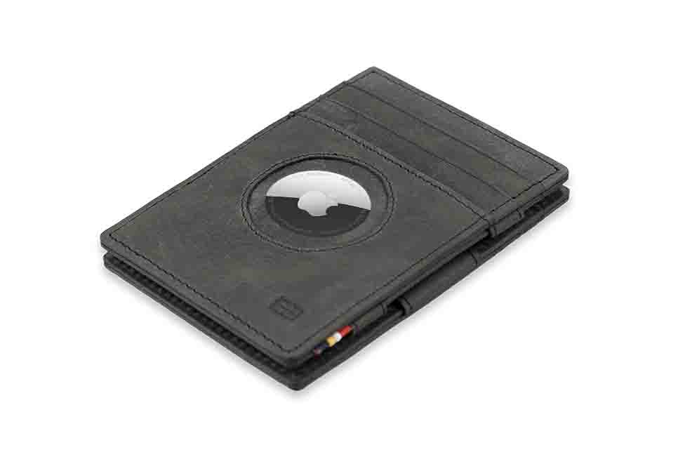 Portefeuille en cuir véritable avec Airtag 3 po x 4,25 po (10 cartes)