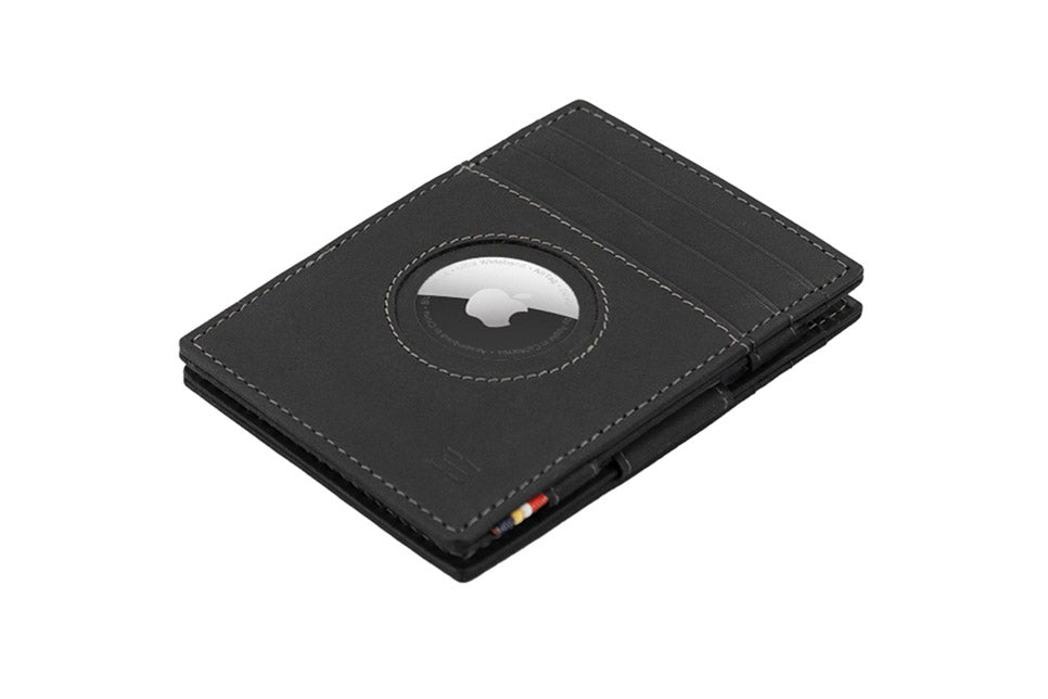 Portefeuille en cuir véritable avec Airtag 3 po x 4,25 po (10 cartes)